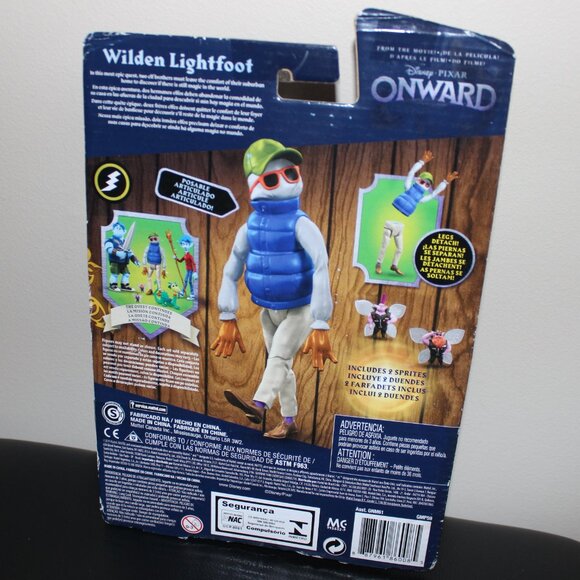 FREE*❤️damaged box Disney Pixar Onward Movie WILDEN LIGHTFOOT figure + 2 Sprites - Picture 5 of 5